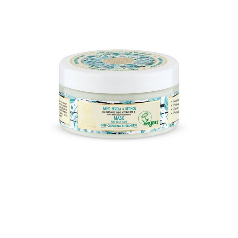 Natura Siberica Super Siberica Mint, Bereza & Retinol Mask Μάσκα για Λιπαρά Μαλλιά, 300ml