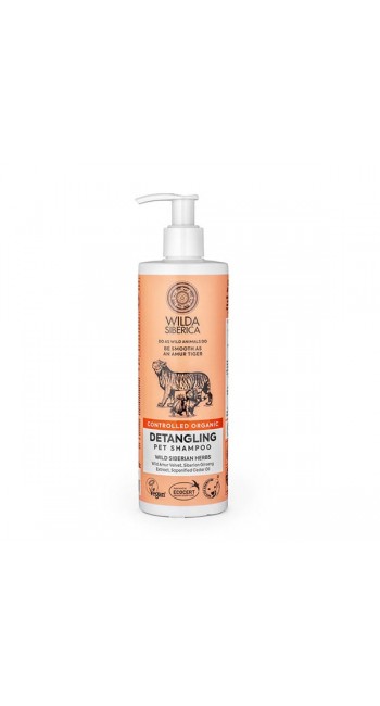 Wilda Siberica Controlled Οrganic Detangling Pet Shampoo Σαμπουάν Ζώων για Εύκολο Ξεμπέρδεμα, 400ml