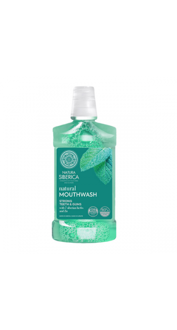 Natura Siberica Natural Mouthwash 7 Siberian Herbs Strong Teeth & Gums Στοματικό Διάλυμα για την Ουλίτιδα, 520ml