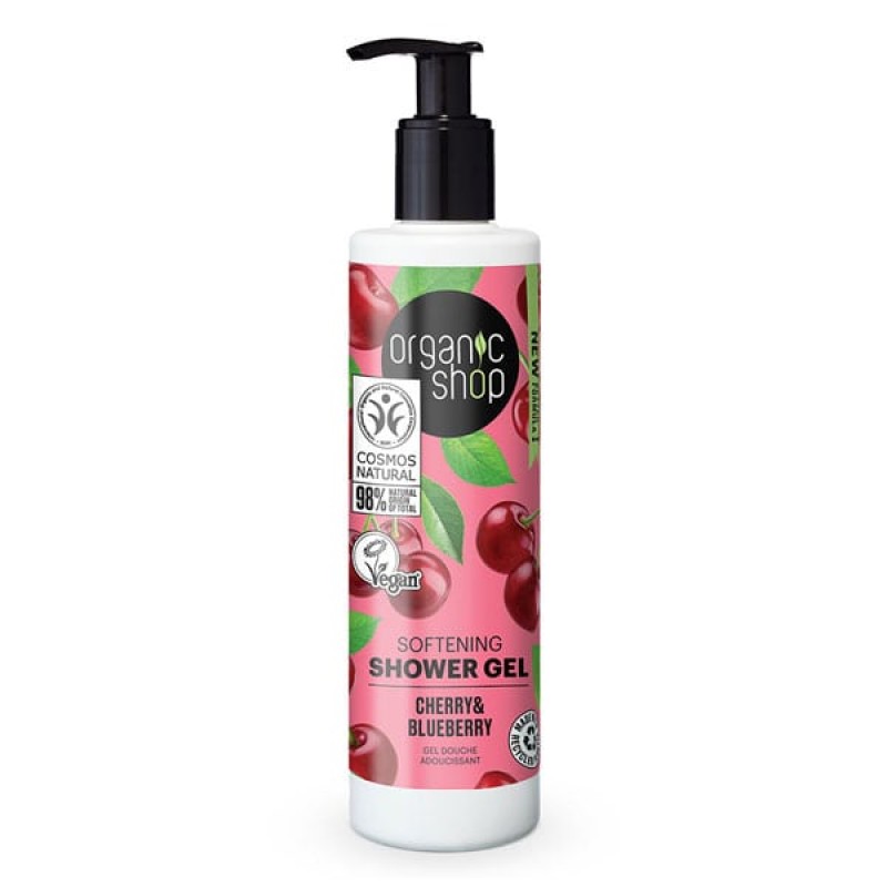 Organic Shop by Natura Siberica Απαλό Αφρόλουτρο Cherry & Blueberry, 280ml