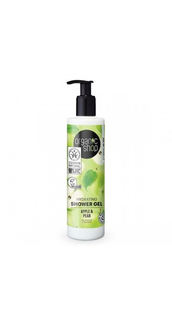 Organic Shop by Natura Siberica Gel Apple & Pear Ενυδατικό Αφρόλουτρο, 280ml