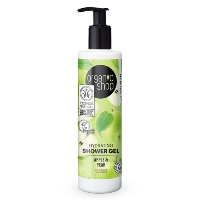 Organic Shop by Natura Siberica Gel Apple & Pear Ενυδατικό Αφρόλουτρο, 280ml