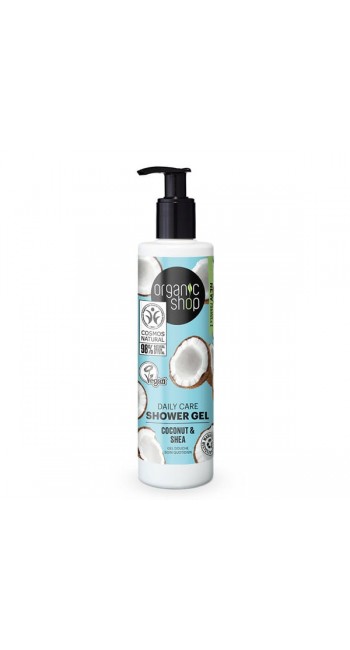 Organic Shop by Natura Siberica Coconut & Shea Καθημερινό Αφρόλουτρο, 280ml