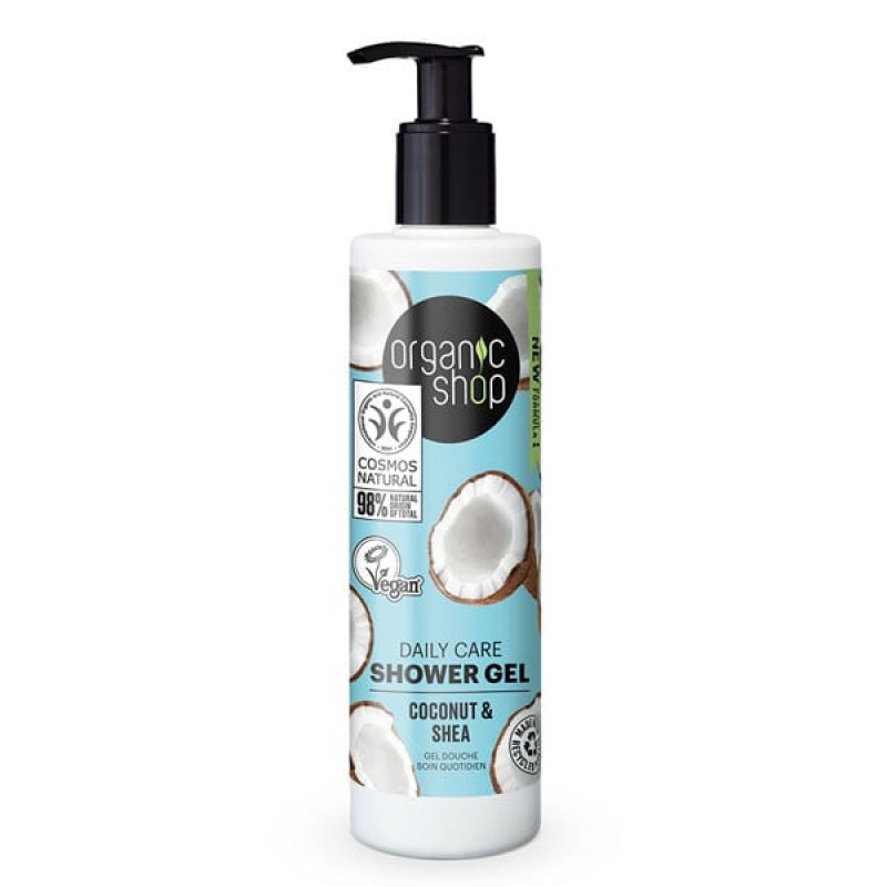 Organic Shop by Natura Siberica Coconut & Shea Καθημερινό Αφρόλουτρο, 280ml