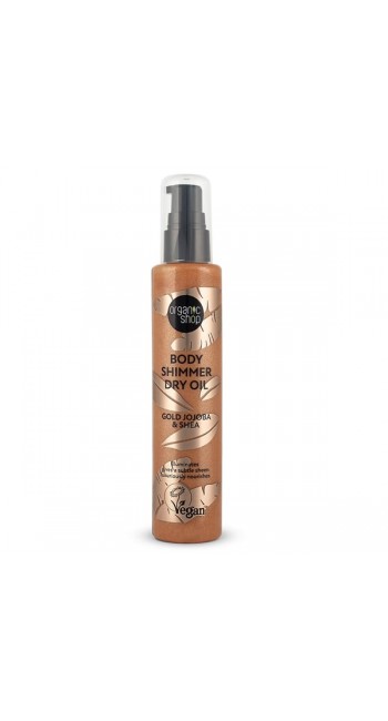 Organic Shop by Natura Siberica Ιριδίζον Ξηρό Λάδι Σώματος Gold Jojoba & Shea, 100ml