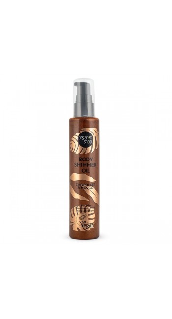 Organic Shop by Natura Siberica Body Shimmer Oil Chocolate & Mango Ιριδίζον Λάδι Σώματος, 100ml