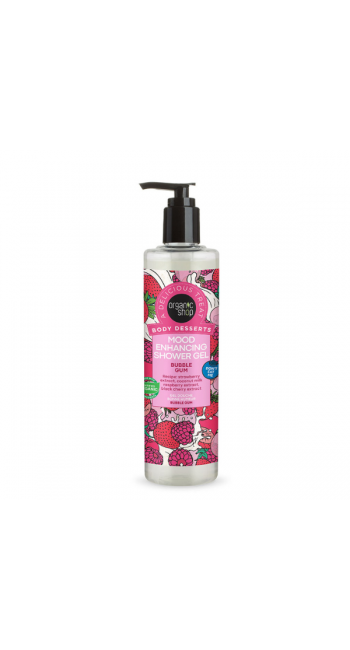 Organic Shop by Natura Siberica Body Desserts Mood Enhancing Shower Gel Bubble Gum Αφρόλουτρο Τσιχλόφουσκα, 280ml