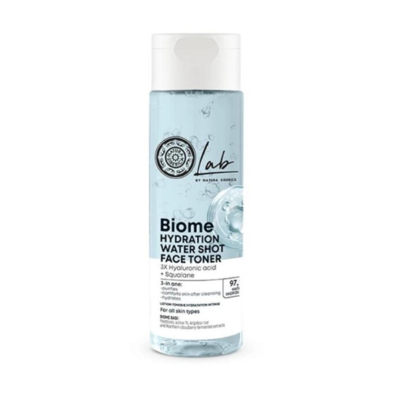 Natura Siberica Lab Biome Hydration Water Shot, Toner Ενυδάτωσης Προσώπου, 200ml