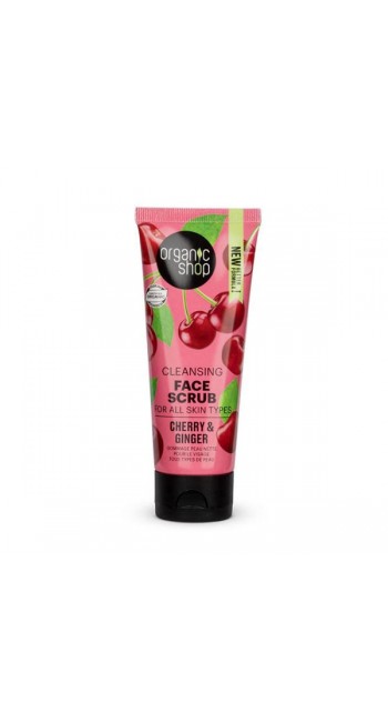 Organic Shop by Natura Siberica Απαλό Απολεπιστικό Προσώπου Cherry & Ginger, 75ml