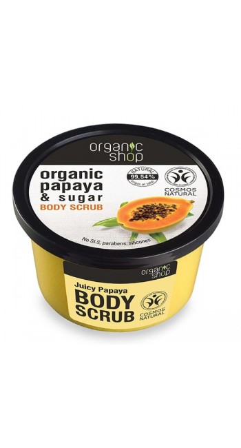 Organic Shop by Natura Siberica Body Scrub Juicy Papaya, 250ml