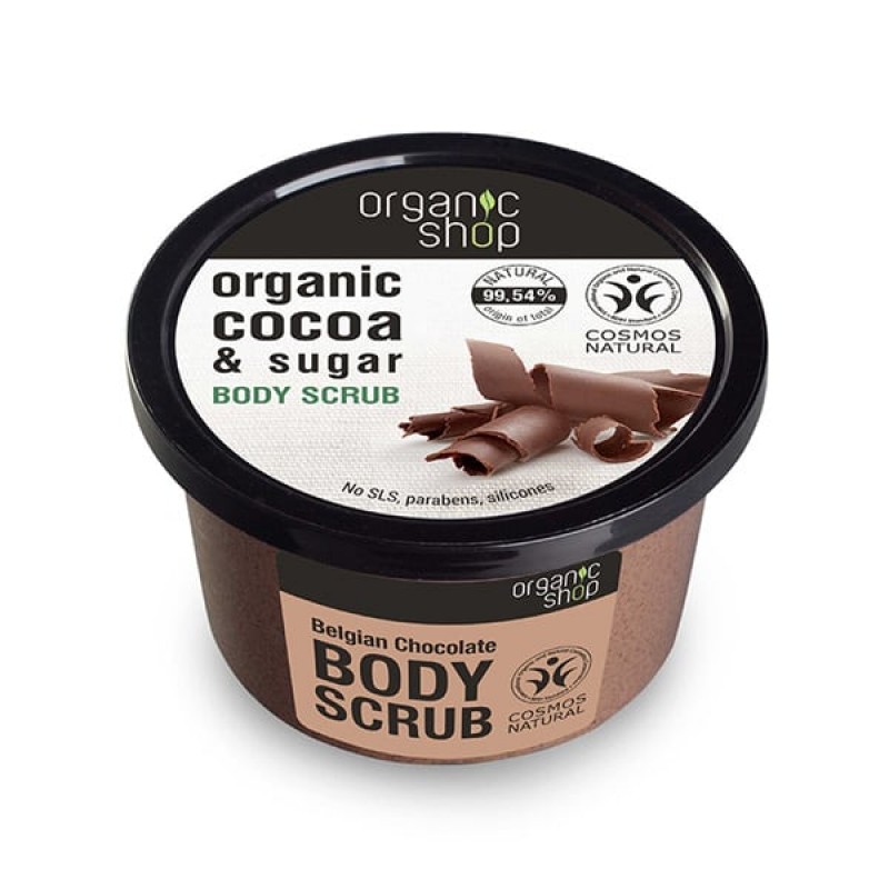 Organic Shop by Natura Siberica Απολεπιστικό Σώματος με Βελγική Σοκολάτα, 250ml