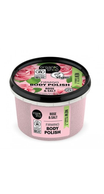 Organic Shop by Natura Siberica Firming Body Polish Rose & Salt, 250ml