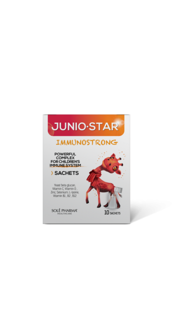 JunioStar Immunostrong Παιδικό Ισχυρό Σύμπλοκο για το Ανοσοποιητικό Σύστημα, 10 Φακελίσκοι