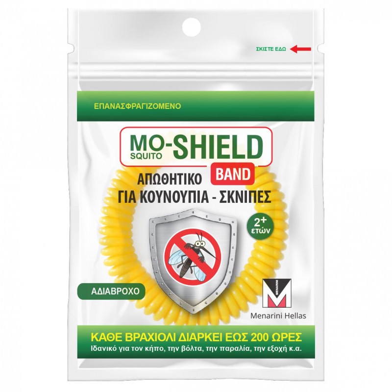 Mo-Shield Αντικουνουπικό Βραχιόλι Κίτρινο, 1τμχ