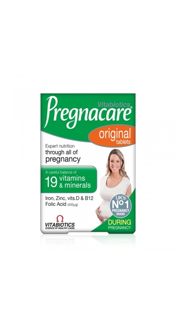 Vitabiotics Pregnacare Original Συμπλήρωμα Διατροφής για την Εγκυμοσύνη, 30 Δισκία