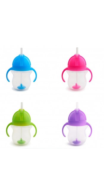 Munchkin Tip & Sip Straw Cup Κύπελλο με Καλαμάκι Click Lock από 6m+, 207ml