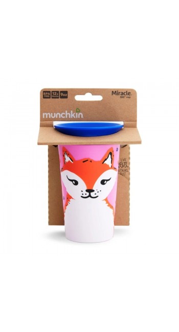 Munchkin Miracle 360° Wildlove Sippy Cup Εκπαιδευτικό Ποτηράκι, 266ml