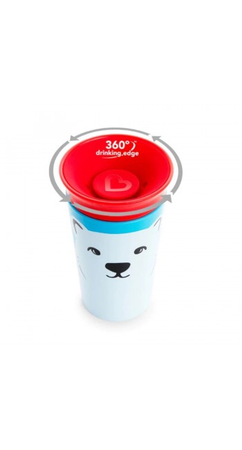 Munchkin Miracle 360° Wildlove Sippy Cup Εκπαιδευτικό Ποτηράκι, 266ml