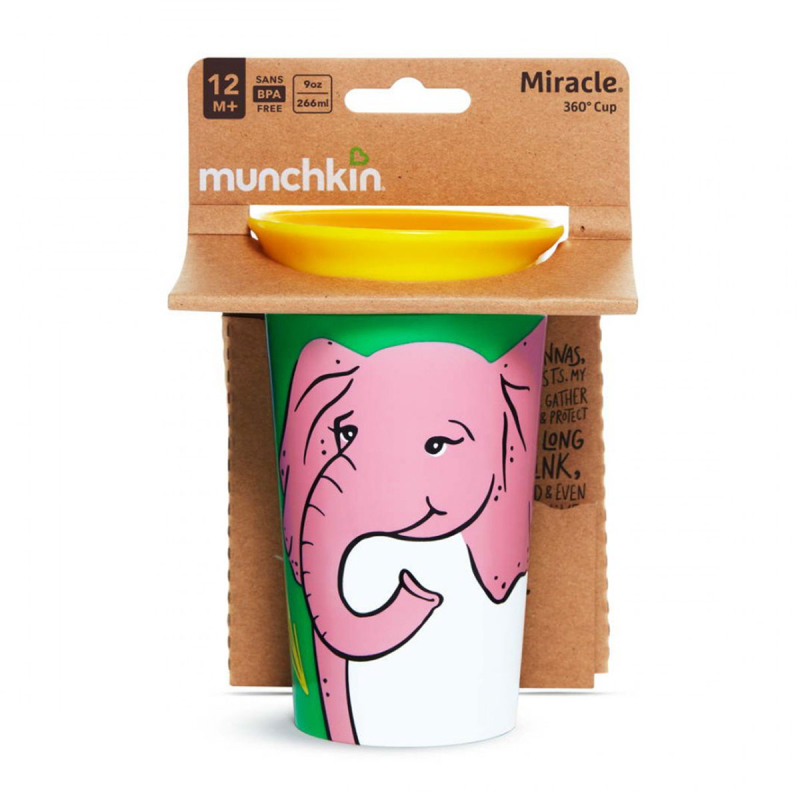 Munchkin Miracle 360 Trainer Cup Παιδικό Κύπελο Ελεφαντάκι 266ml