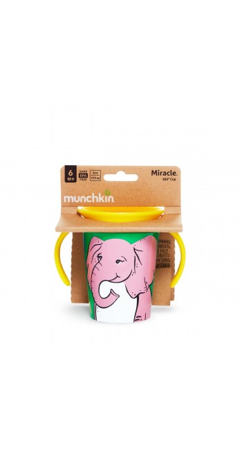 Munchkin Miracle Trainer Cup Elephant Εκπαιδευτικό Ποτήρι 177ml , 1τμχ