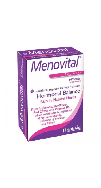 HealthAid Menovital Hormonal Balance, Συμπλήρωμα για την Εμμηνόπαυση 60Tabs 