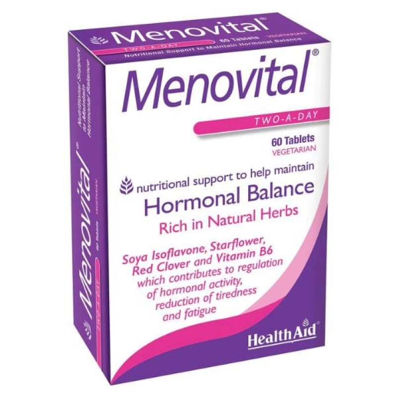 HealthAid Menovital Hormonal Balance, Συμπλήρωμα για την Εμμηνόπαυση 60Tabs 