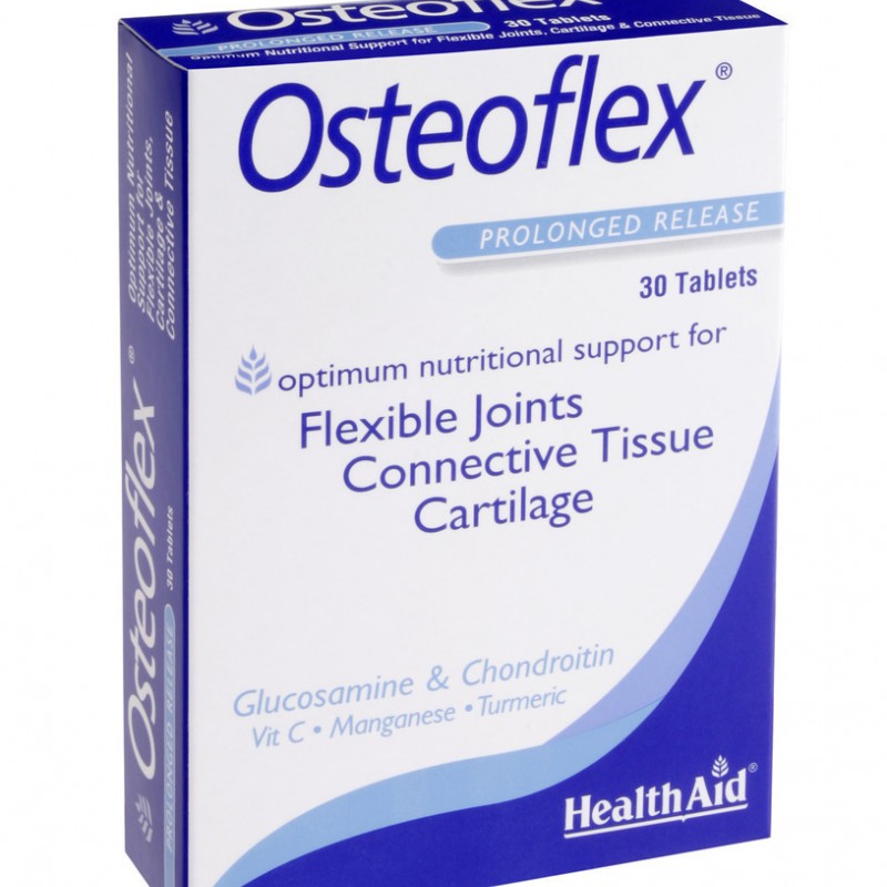 HealthAid Osteoflex Plus Συμπλήρωμα Διατροφής Με Γλυκοζαμίνη & Χονδροϊτίνη Για Αναδόμηση Αρθρώσεων, 30 ταμπλέτες