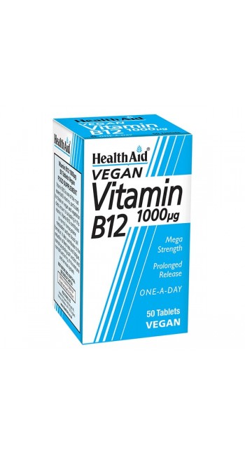 HealthAid Vitamin B12 1000mg, 50tabs