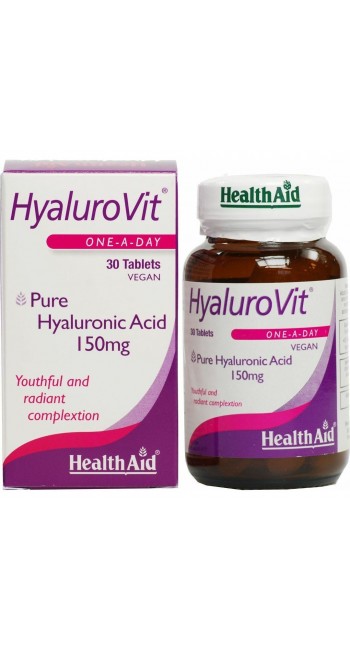 HealthAid Hyalurovit 150mg Συμπλήρωμα Διατροφής για Επανόρθωση Της Επιδερμίδας, 30tabs