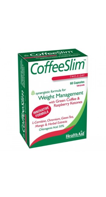 HealthAid Coffee Slim Πράσινος Καφές για Ενίσχυση Μεταβολισμού 60 κάψουλες