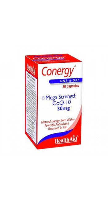 HealthAid Conergy Mega Strength CoQ10 30mg, 90caps