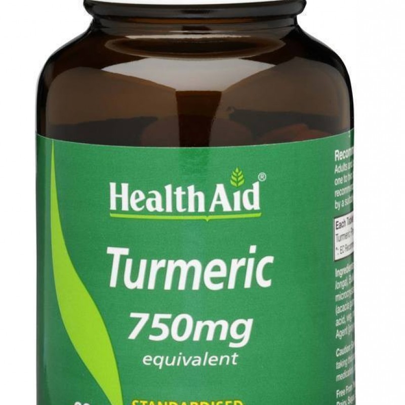 HealthAid Turmeric 750mg, 60 tabs