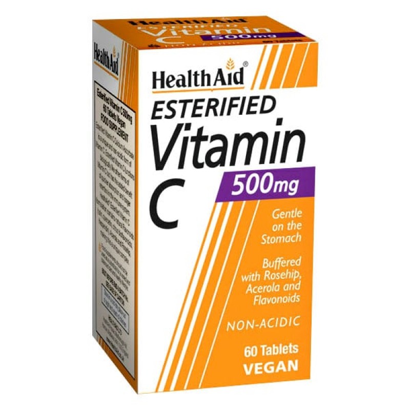 Health Aid Esterified Vitamin C 500mg Συμπλήρωμα Διατροφής Βιταμίνης C, 60tabs