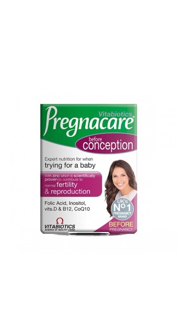 Vitabiotics Pregnacare Before Conception Συμπλήρωμα Διατροφής Πριν την Κύηση για την Υγεία του Γυναικείου Αναπαραγωγικού Συστήματος, 30 Δισκία