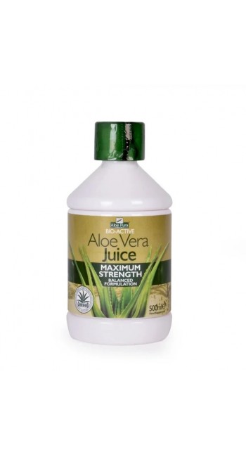 Optima Aloe Vera Juice Maximum Strength 100% Φυσικός Χυμός Αλόης, 500ml