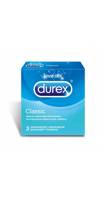 Durex Classic Προφυλακτικά, 3τμχ 