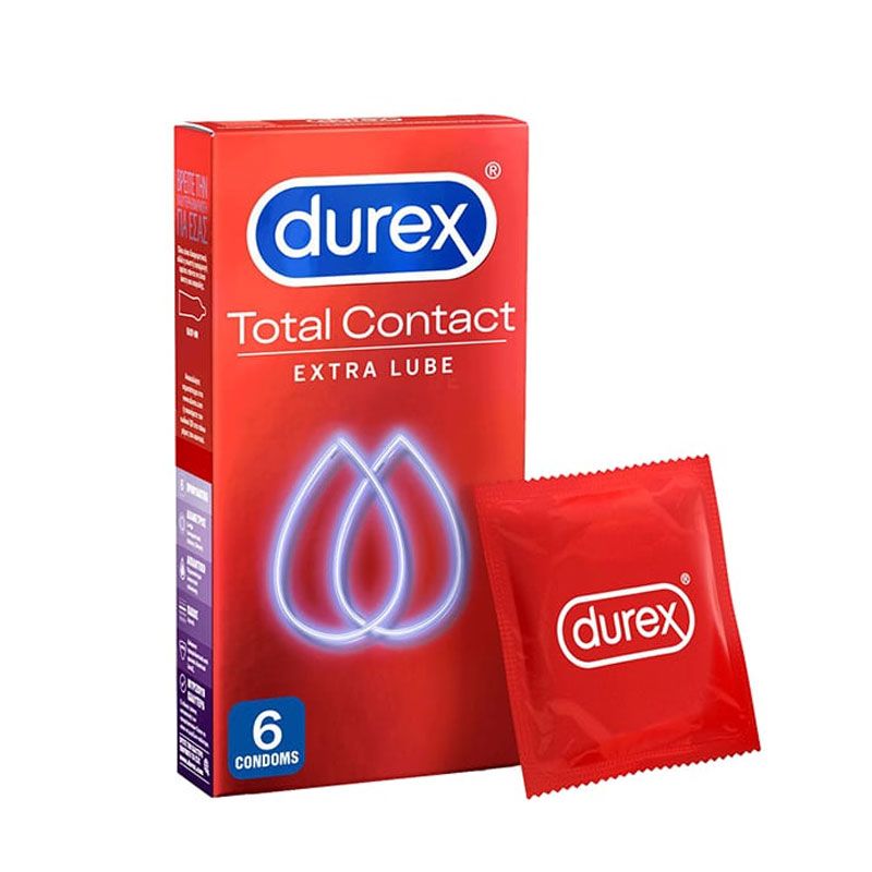 Durex Total Contact Εξαιρετικά Λεπτά Προφυλακτικά, 6τμχ