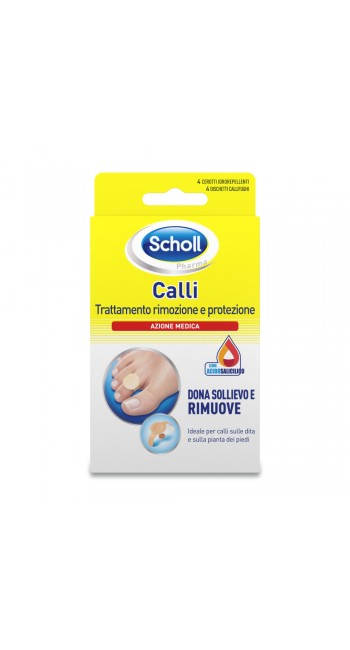 Scholl Calli Επιθέματα Αφαίρεσης Κάλων με Σαλικυλικό Οξύ, 4τμχ