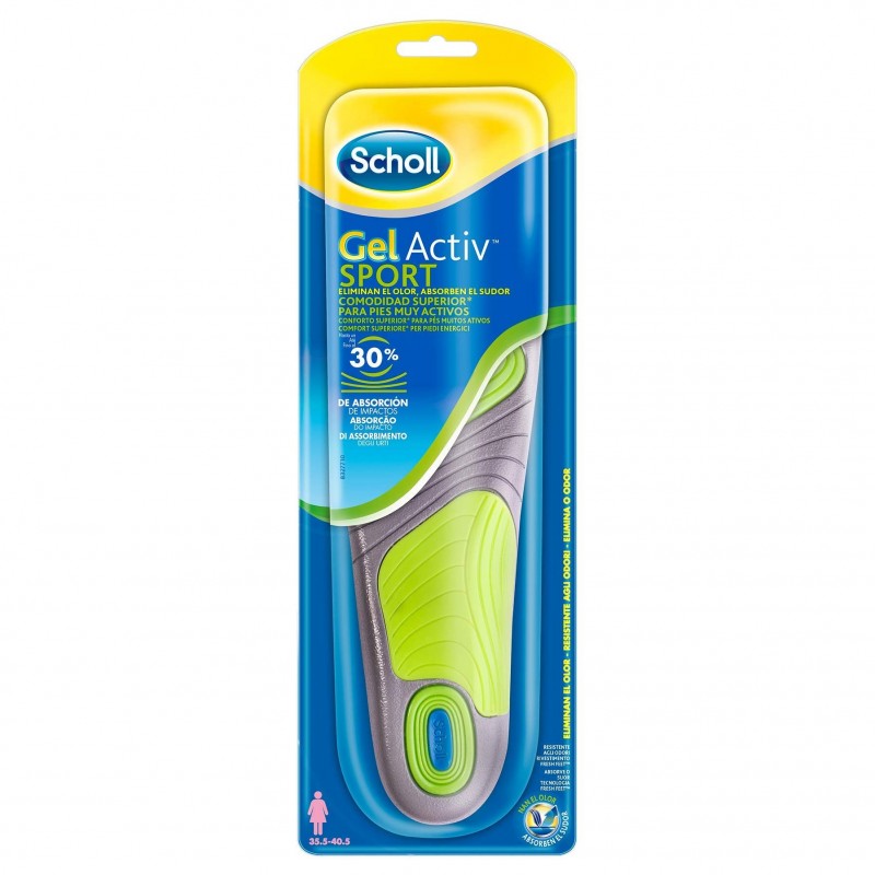 Scholl Gel Activ Sport Γυναικείοι Πάτοι για τις Αθλητικές Δραστηριότητες (Νο35,5-Νο40,5), 2τμχ