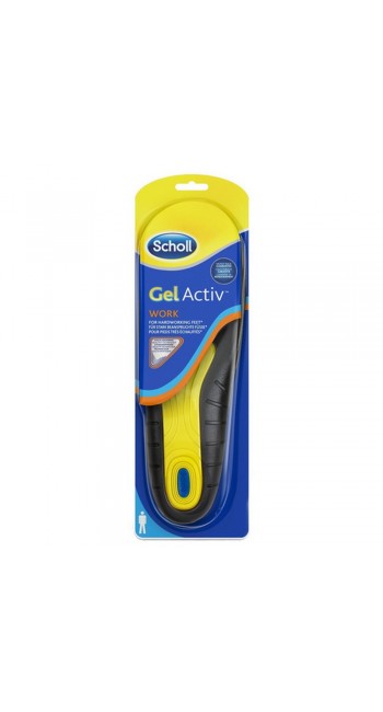 Scholl Gel Activ Work Ανδρικοί Ανατομικοί Πάτοι (Νο 40-46.5), 2τμχ