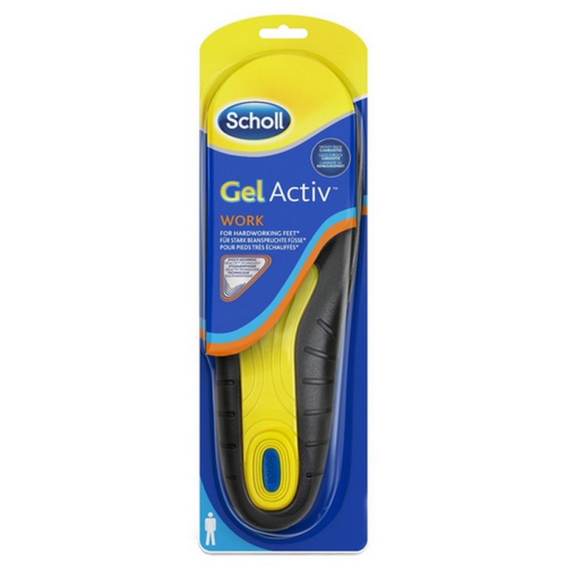 Scholl Gel Activ Work Ανδρικοί Ανατομικοί Πάτοι (Νο 40-46.5), 2τμχ