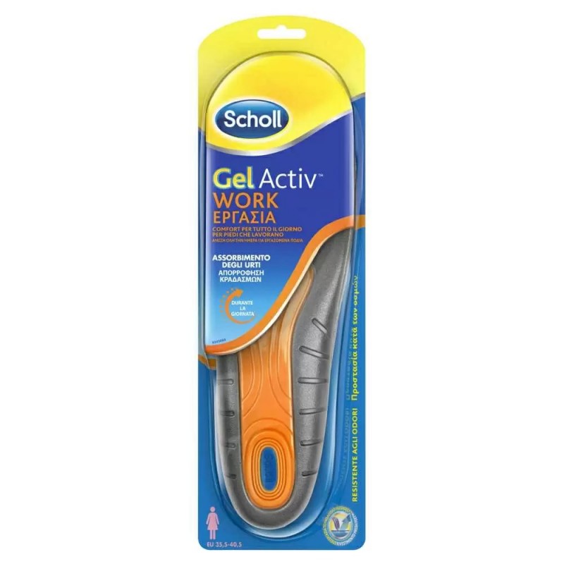 Scholl Gel Activ Work Γυναικείοι Ανατομικοί Πάτοι (Νο 35.5-40.5), 2τμχ