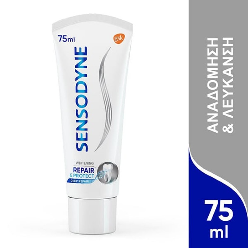 Sensodyne Repair & Protect Whitening, Οδοντόκρεμα για τα Ευαίσθητα Δόντια, 75ml 