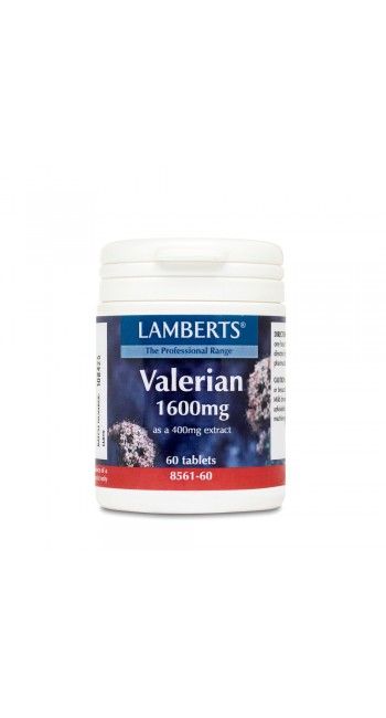 Lamberts Valerian 1600MG έχει Καταπραϋντικές & Ηρεμιστικές Ιδιότητες, 60 tabs