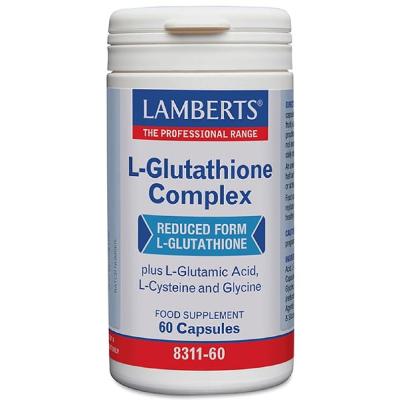 Lamberts L-Glutathione Complex Υποαλλεργική Φόρμουλα για το Συκώτι, 60caps