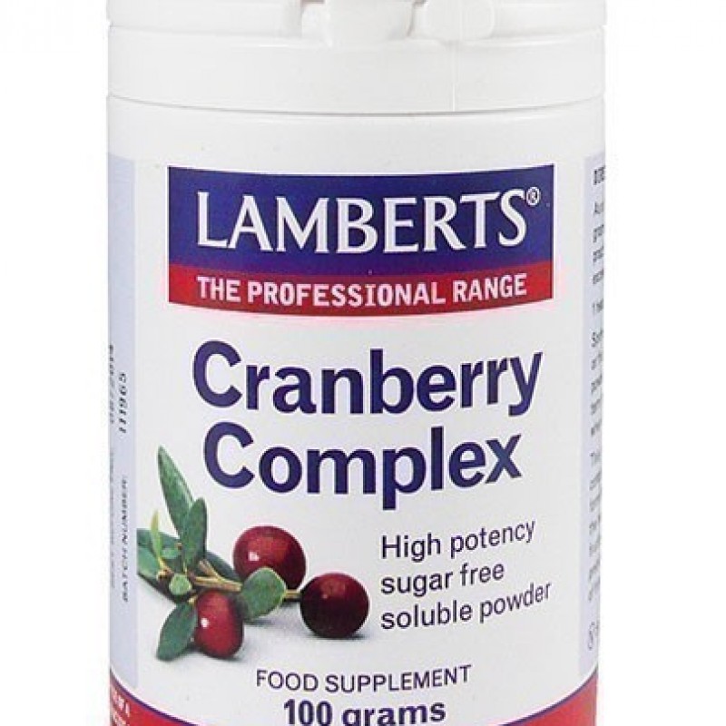 Lamberts Cranberry Complex Powder για τη Διατήρηση της Υγείας του Ουροποιητικού Συστήματος, 100 gr