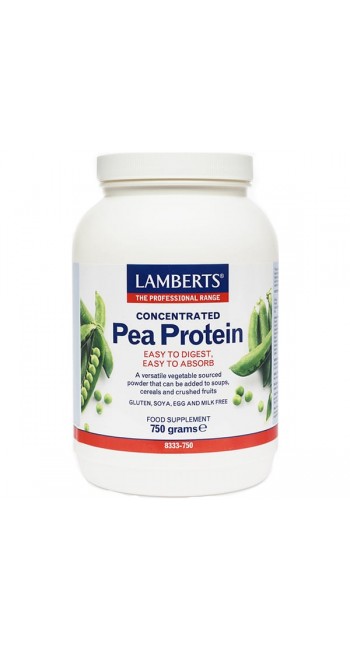 Lamberts Natural Pea Protein Κατάλληλη για Αθλητές που Αναζητούν μια Πρωτεΐνη, 750 gr