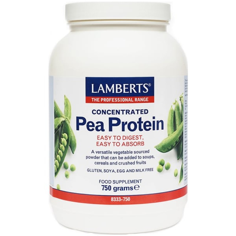 Lamberts Natural Pea Protein Κατάλληλη για Αθλητές που Αναζητούν μια Πρωτεΐνη, 750 gr