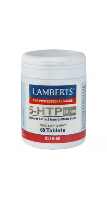 Lamberts 5-HTP 100MG Ρυθμιστής της Σεροτονίνης & της Καλής Διάθεσης, 60tabs