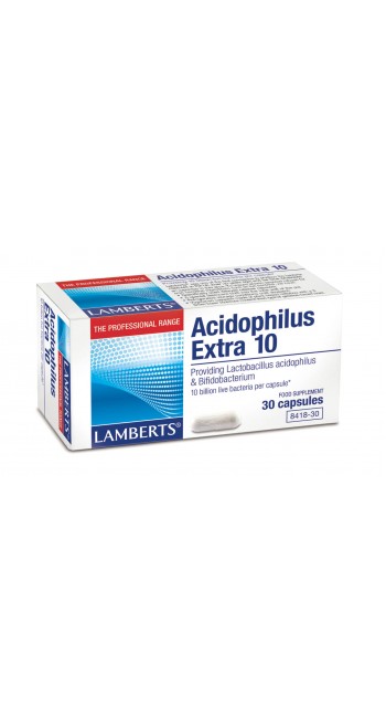 Lamberts Acidophilus Extra 10 Προβιοτικά για την Υγεία του Εντέρου 30 Κάψουλες